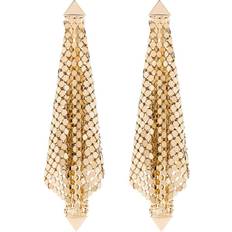 Rabanne Pixel Flow Earrings Gold