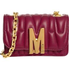 Moschino Bordeaux Couture Quiltet Læder Skuldertaske - Rød