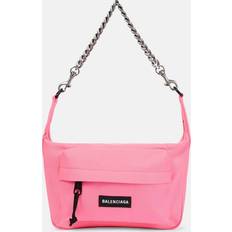 Balenciaga Dam - Rosa Väskor Balenciaga Medium Raver Nylon Bag Hot Pink 01