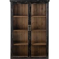 Bloomingville Hazem Black Glass Cabinet 81x122cm