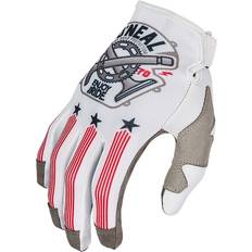 Unisexe Gants et Moufles O'Neal Nanofront Piston Gants - White/Black/Red