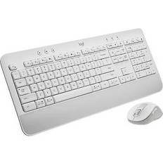 Draadloos - Wit Toetsenborden Logitech Signature MK650 Keyboard and Mouse Set