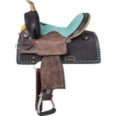 Royal King Bryson Barrel Saddle - Dark Oil