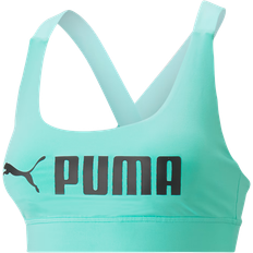 Blauw - Sportkledingstuk Beha's Puma Fit Mid Impact Training Bra - Electric Peppermint