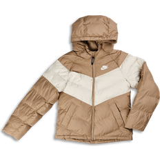 Nike sportswear synthetic fill NIKE Older Kid's Sportswear Synthetic-Fill Hooded Jacket - Khaki/Light Bone/White (DX1264-247)