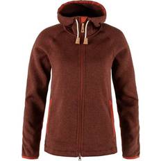 Övik fleece hoodie Fjällräven Övik Fleece Hoodie Women-autumn leaf-2XL