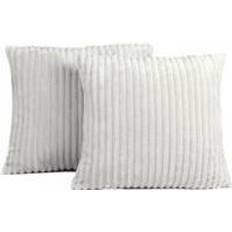 Sienna Ribbed Soft Fleece Cushion Cover Silver