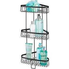 Shower Baskets, Caddies & Soap Shelves mDesign Metal 3-Tier Corner Shower