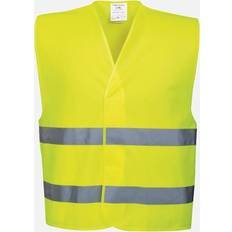 Chalecos de Trabajo Portwest Unisex High Visibility Two Band Safety Work Vest