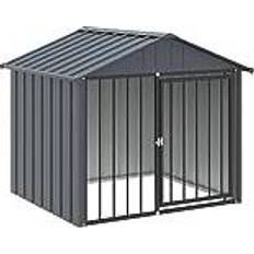 vidaXL Dog House with Roof Black