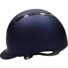 Bleu Casques d'équitation Back On Track EQ3 Pardus Smooth Top Noir, bleu