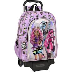 Monster High Väskor Monster High Skolväska med hjul Best boos Lila 33 x 42 x 14 cm