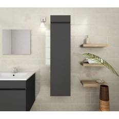 Gris Miroirs de salle de bain Aucune Luna Columna De Baño L 25 Cm