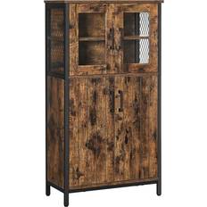 Brown Storage Cabinets Vasagle Multipurpose Cupboard Storage Cabinet