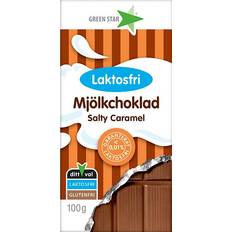 Green Star Choklad Green Star Mjölkchoklad Salty Caramel Laktosfri