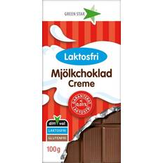 Green Star Choklad Green Star Mjölkchoklad Creme Laktosfri 100