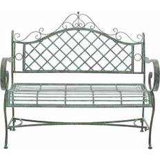 Outdoor wrought iron patio furniture Safavieh Abner Wrought Garden Bench