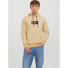 Jack & Jones Yellow Jumpers Jack & Jones Printed Hoodie