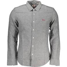 Skinn Skjortor Levi's Herr Ls Battery Hm Slim Shirt, Svart agat