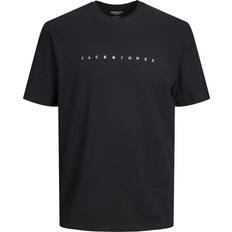 Jack & Jones T-shirts Jack & Jones Text O-ringning T-shirt Svart