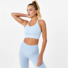 USA Pro Seamless Adjustable Sports Bra Blue