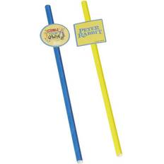 Straws Smiffys Peter Rabbit Movie Tableware Party Straws x8