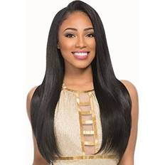 Clip-On Extensions Sensationnel Empire Yaki Straight Syle Hair Extension 16 inch #1 Jet Black