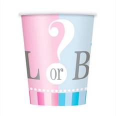 Paper Cups Unique Party Gender Reveal Cup Pack of 8