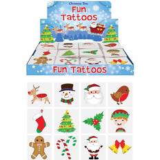 Henbrandt 72 Christmas Temporary Tattoos