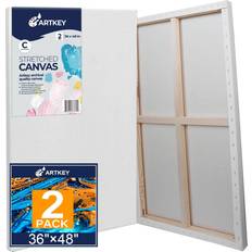 Arts & Crafts Large canvases for painting 36x48 inch 2-pack, 12.3 oz triple primed acid-fre