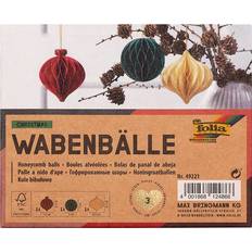 Boules en Nid d'Abeille Wabenbälle CHRISTMAS 3-teilig