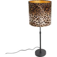 Lighting QAZQA black velvet Table Lamp