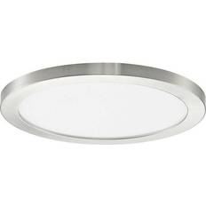 LED-loftlampe Aureka Ø 33 cm Sølv Metal
