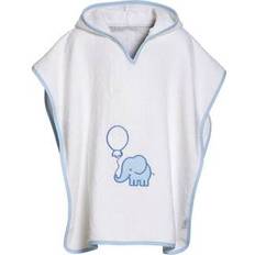 Wit Babyhanddoeken Playshoes badponcho olifant blauw Maat