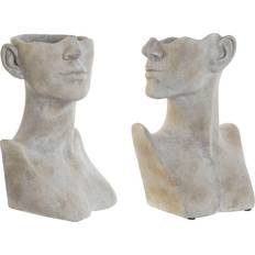 Home ESPRIT Planter Grey Cement Distressed 23 x 20 x 33 cm