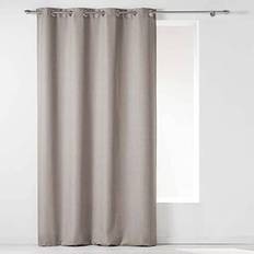 Douceur D Interieur Gardinringar 140 x 260 Chambray UNI Newton LIN Beige