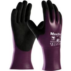 Viola Guanti Monouso ATG MaxiDry Nylon-Strickhandschuhe (56-426) Lila/Schwarz