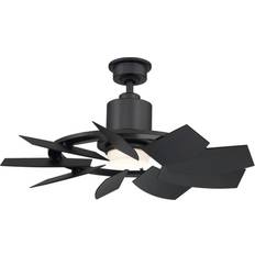 Ceiling Fans Decorators Collection Stonemill 36 Matte Black Ceiling Fan with Light