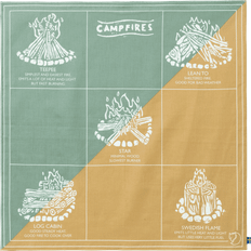Fjällräven Halstørklæde & Sjal Fjällräven Campfire bandana-mais yellow aloe green