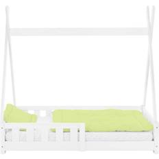 Børneværelse ML Design Faldsikring Og Lamelramme 70 x 140 cm Hvid