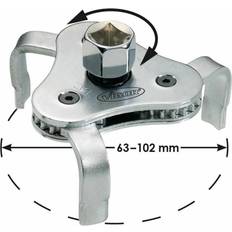VIGOR Oliefilternøgle 63 -102mm 3 arme V1281