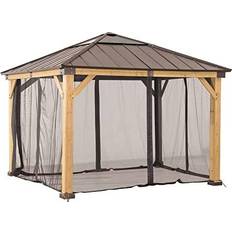 Gazebo with mosquito netting Sunjoy Original manufacturer universal replacement mosquito netting for 9 ft