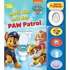 Paw Patrol Malebøger Paw Patrol PAW Patrol Aufs Klo mit der PAW Patrol Mein Klo-Soundbuch Pappbilderbuch mit Klospülung und 8 Geräuschen