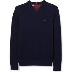 Hilfiger v neck Tommy Hilfiger Pima Cotton/Cashmere Jumper with V-Neck