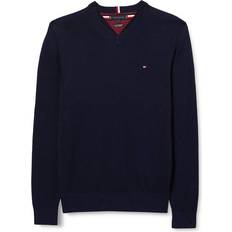 Tommy Hilfiger Pullover - Navy/Rød/Hvid