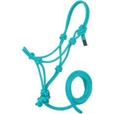 Turquoise Horse Halters Tough Mini Rope Halter with Lead Med Turquoise