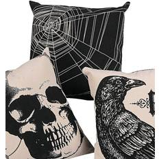Boligtekstiler Horror-Shop Vintage Halloween Complete Decoration Pillows Black
