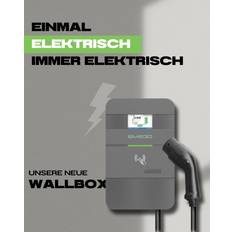 Carga de Vehículos Eléctricos EM2GO EMN022AC1 Wallbox 22 kW 32 A 3ph