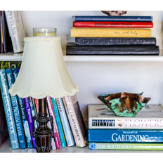 Cloth & Wire Slant Scallop Bell Shade