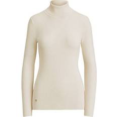 Turtleneck Sweaters - White Lauren Ralph Lauren turtleneck sweater 4d 728